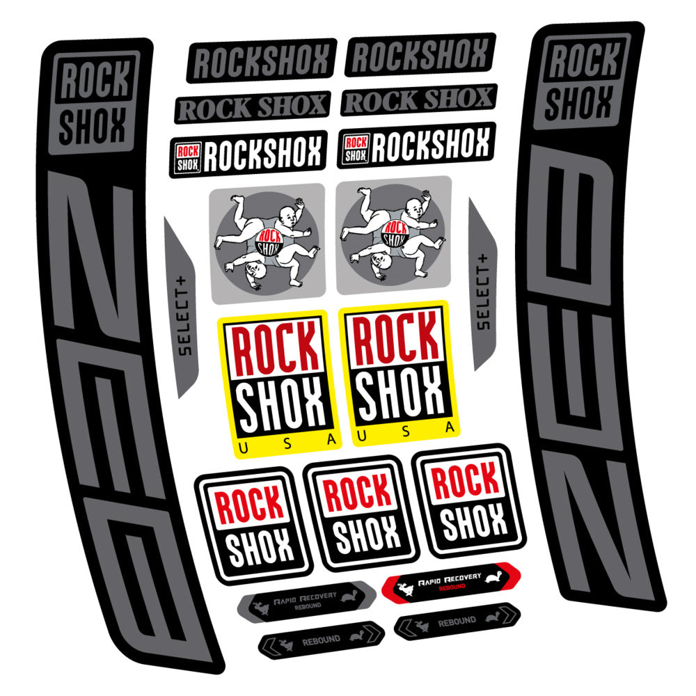 Decal RockShox ZEB Select+ 2027, Fork 29" 38mm, bike sticker vinyl