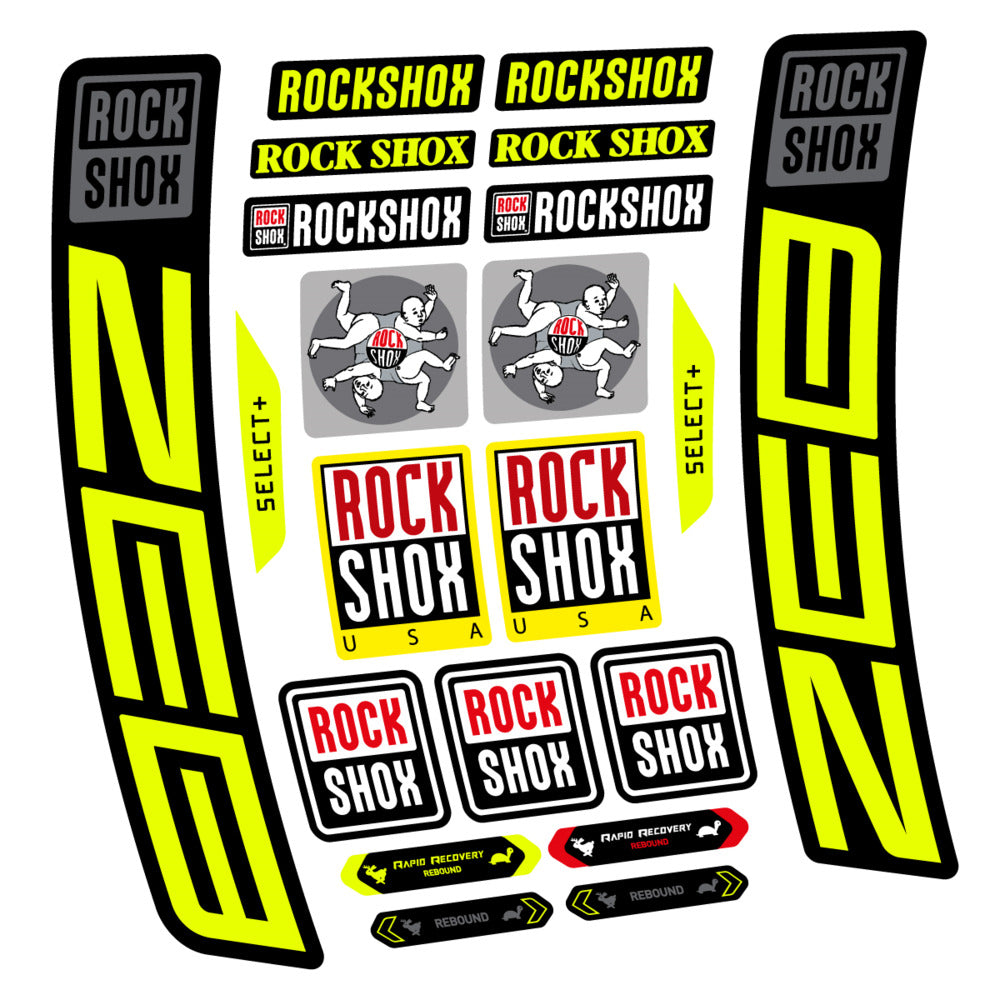 Decal RockShox ZEB Select+ 2027, Fork 29" 38mm, bike sticker vinyl