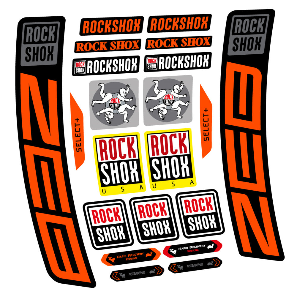 Decal RockShox ZEB Select+ 2027, Fork 29" 38mm, bike sticker vinyl