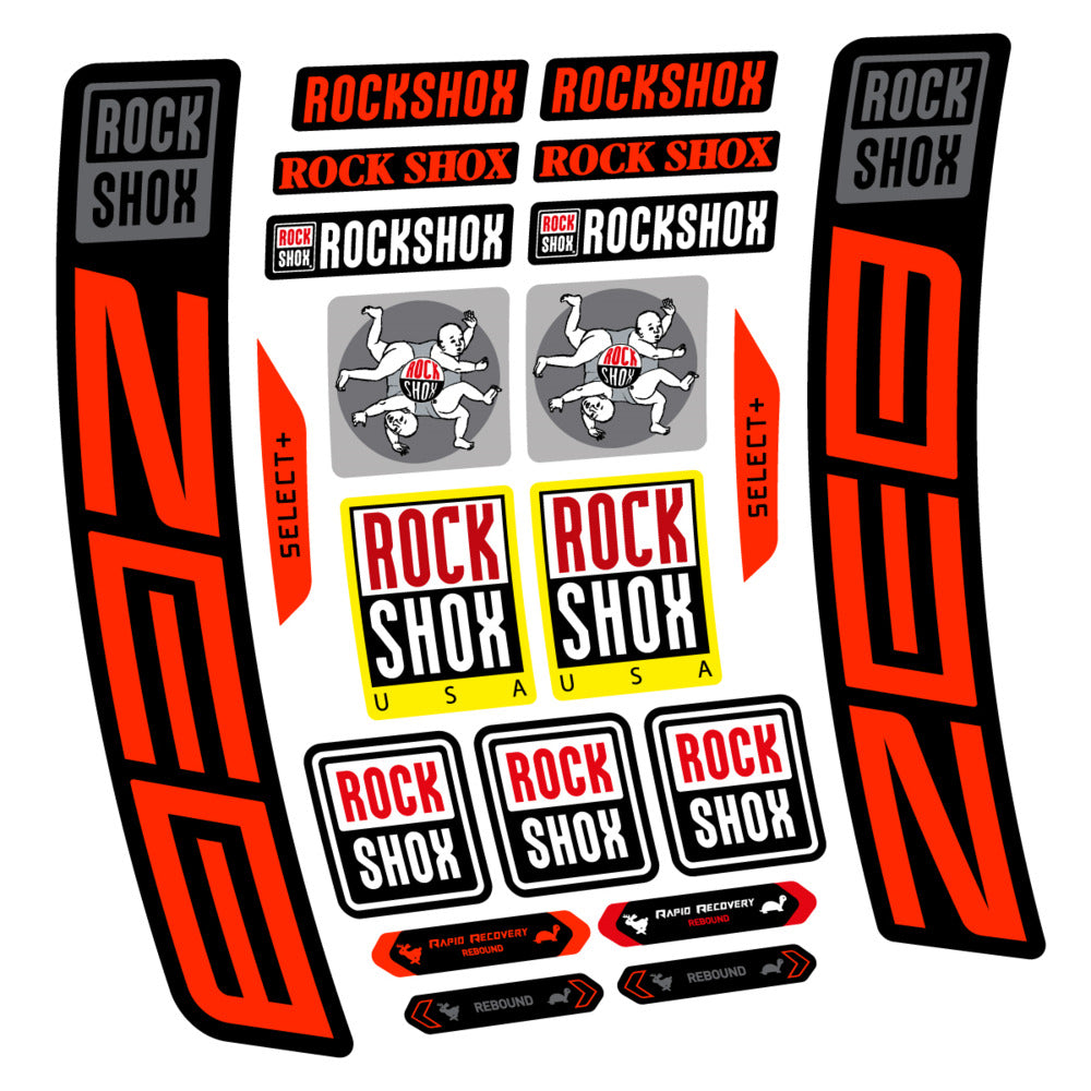 Decal RockShox ZEB Select+ 2027, Fork 29" 38mm, bike sticker vinyl