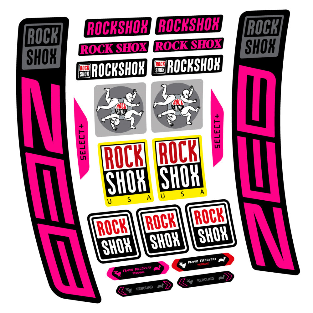Decal RockShox ZEB Select+ 2027, Fork 29" 38mm, bike sticker vinyl
