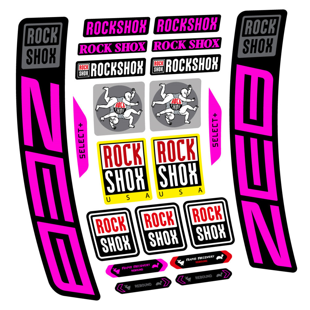 Decal RockShox ZEB Select+ 2027, Fork 29" 38mm, bike sticker vinyl