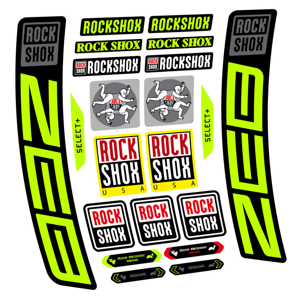 Decal RockShox ZEB Select+ 2027, Fork 29" 38mm, bike sticker vinyl