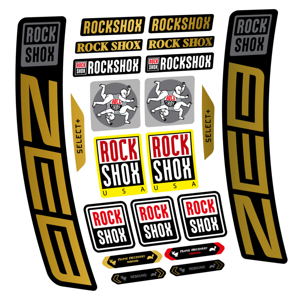 Decal RockShox ZEB Select+ 2027, Fork 29" 38mm, bike sticker vinyl