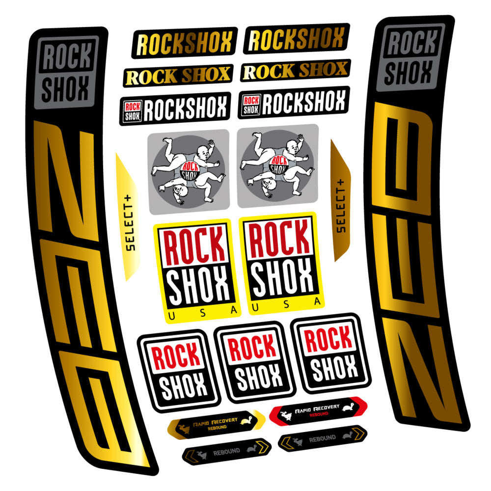 Decal RockShox ZEB Select+ 2027, Fork 29" 38mm, bike sticker vinyl