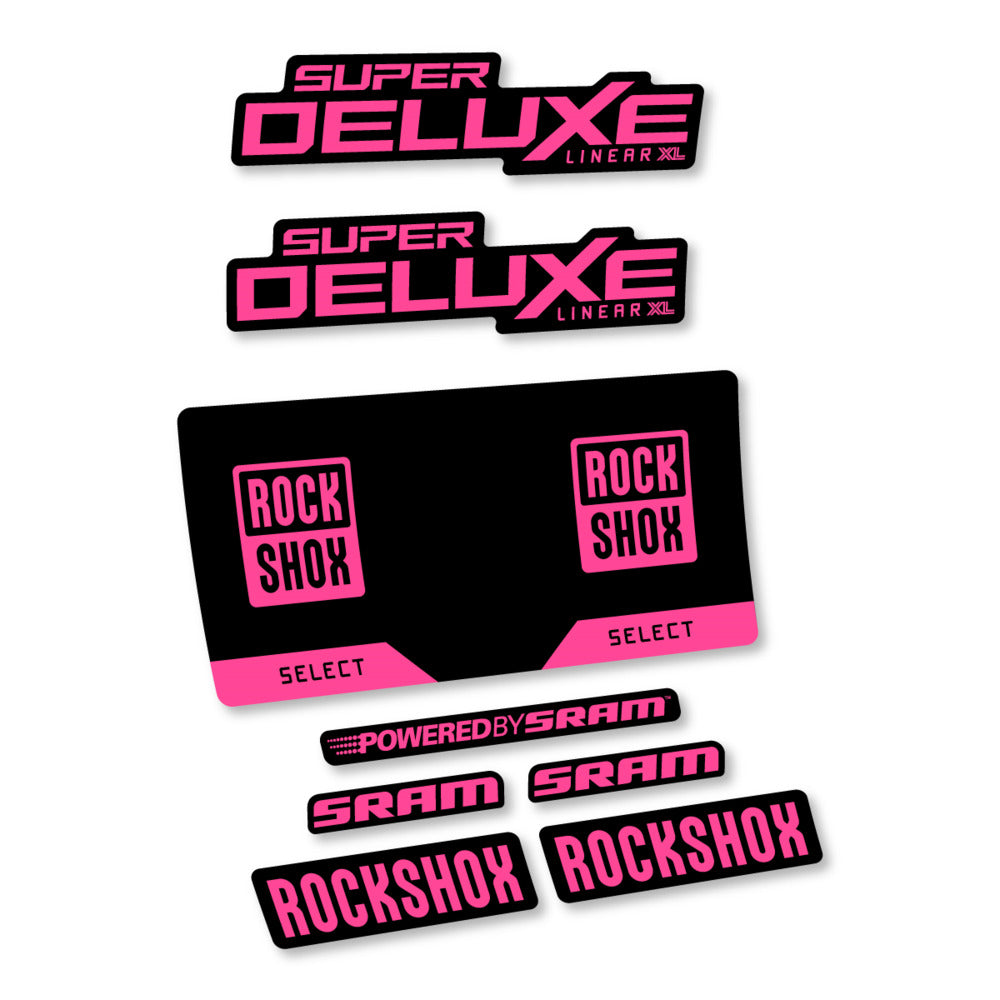 Decal RockShox Super Deluxe Select 2027, Rear Shox, bike sticker vinyl