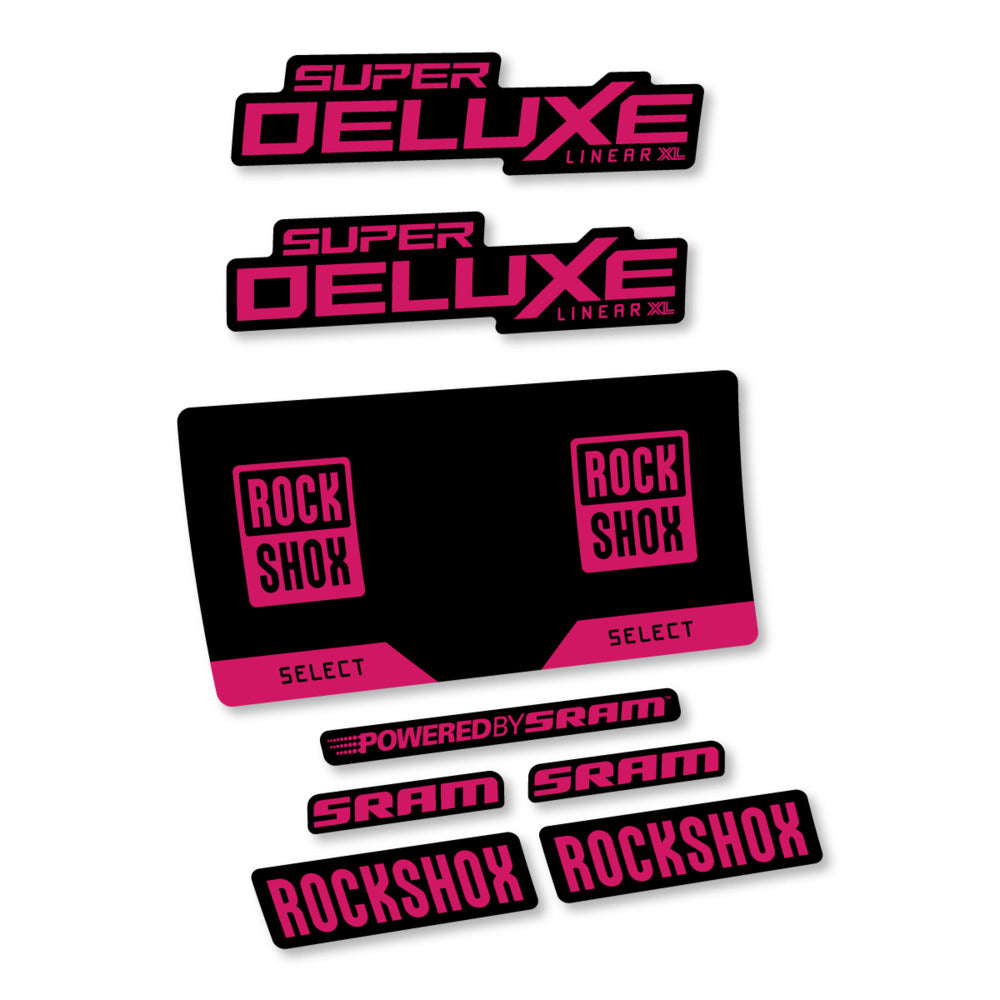 Decal RockShox Super Deluxe Select 2027, Rear Shox, bike sticker vinyl