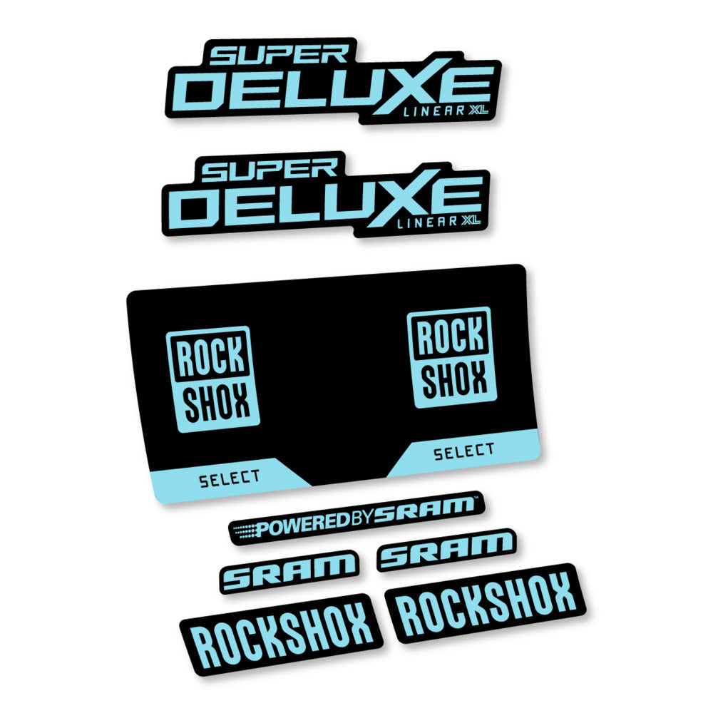 Decal RockShox Super Deluxe Select 2027, Rear Shox, bike sticker vinyl