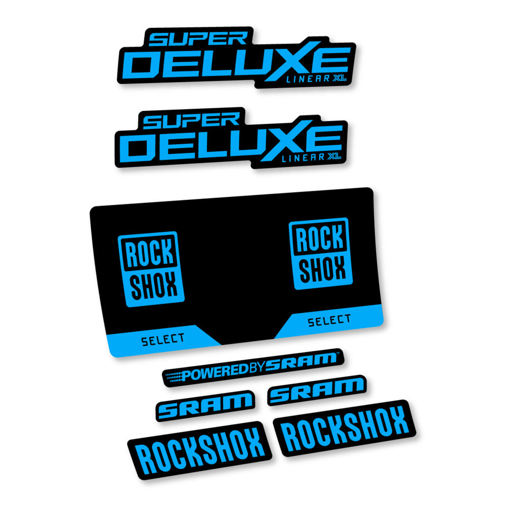 Decal RockShox Super Deluxe Select 2027, Rear Shox, bike sticker vinyl