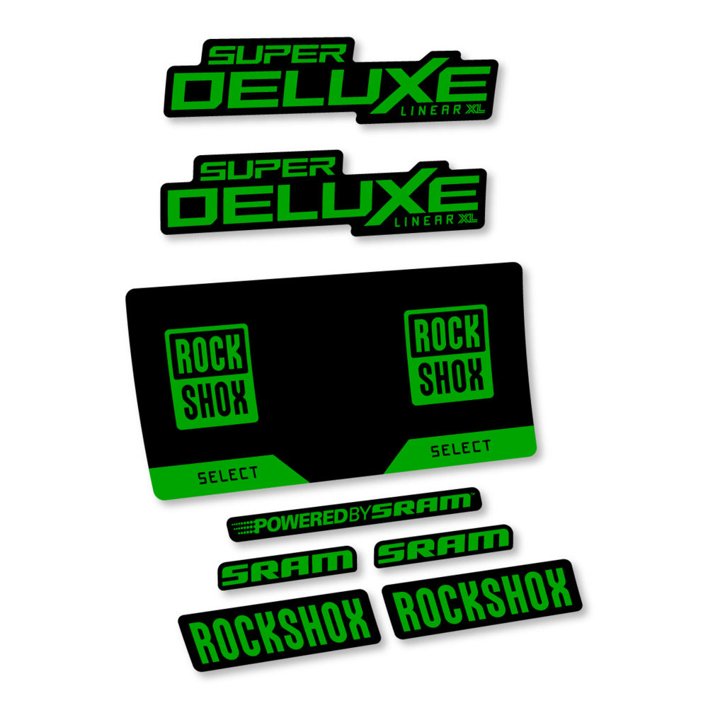 Decal RockShox Super Deluxe Select 2027, Rear Shox, bike sticker vinyl