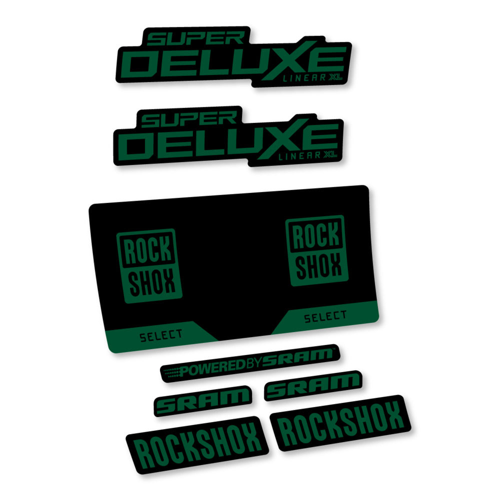 Decal RockShox Super Deluxe Select 2027, Rear Shox, bike sticker vinyl