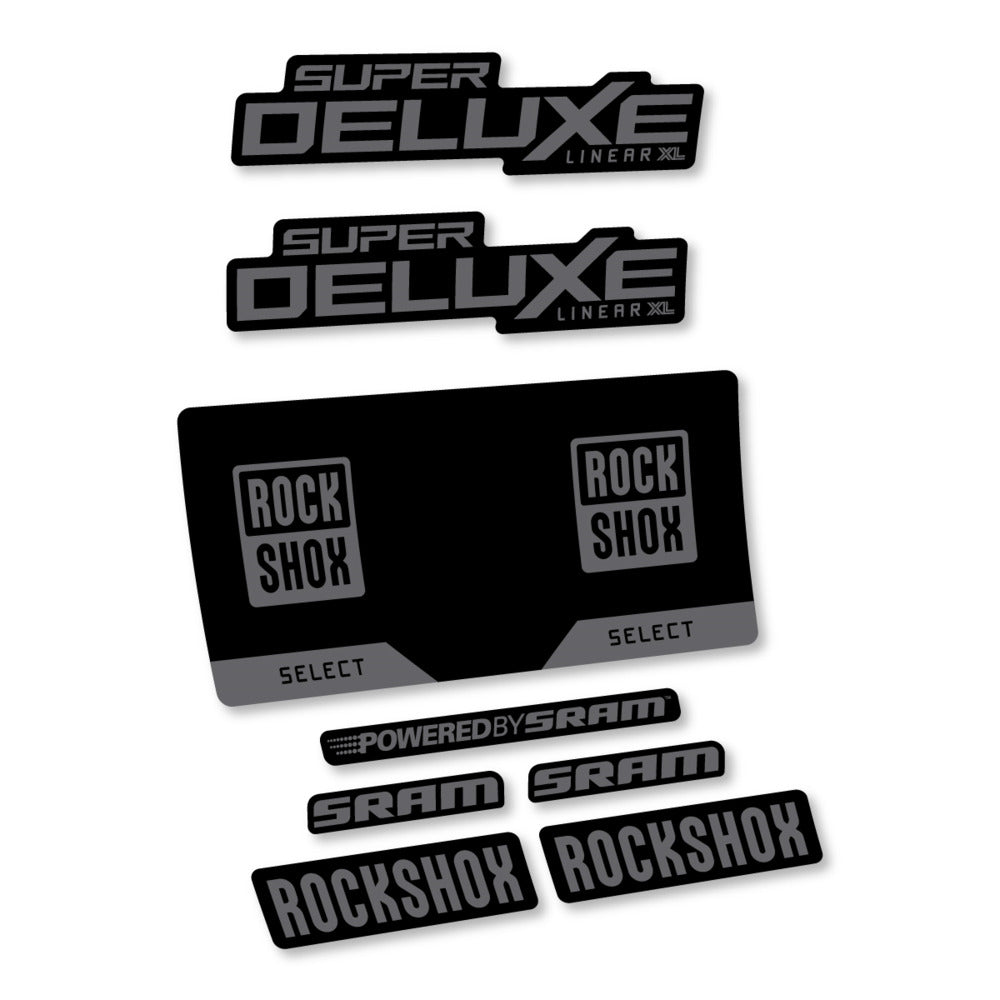 Decal RockShox Super Deluxe Select 2027, Rear Shox, bike sticker vinyl
