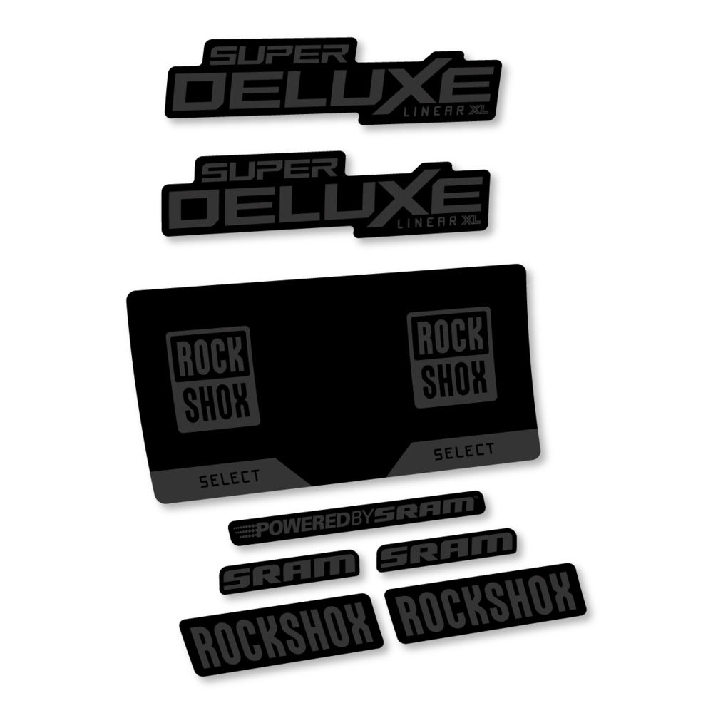Decal RockShox Super Deluxe Select 2027, Rear Shox, bike sticker vinyl