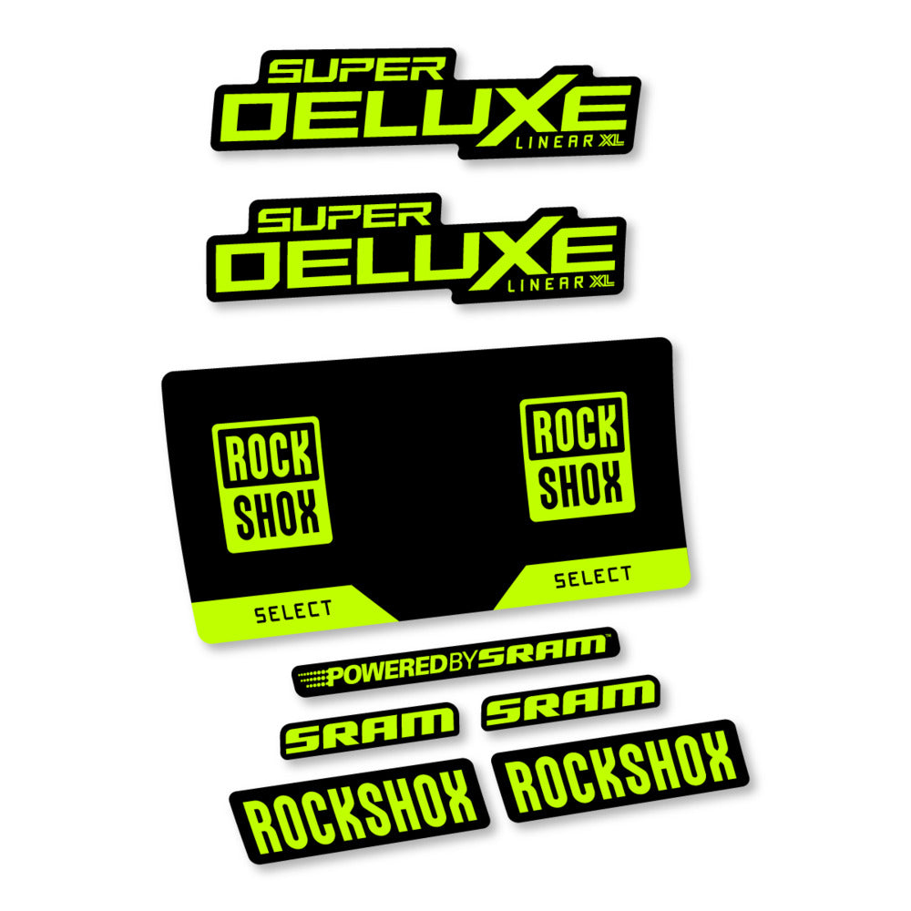 Decal RockShox Super Deluxe Select 2027, Rear Shox, bike sticker vinyl