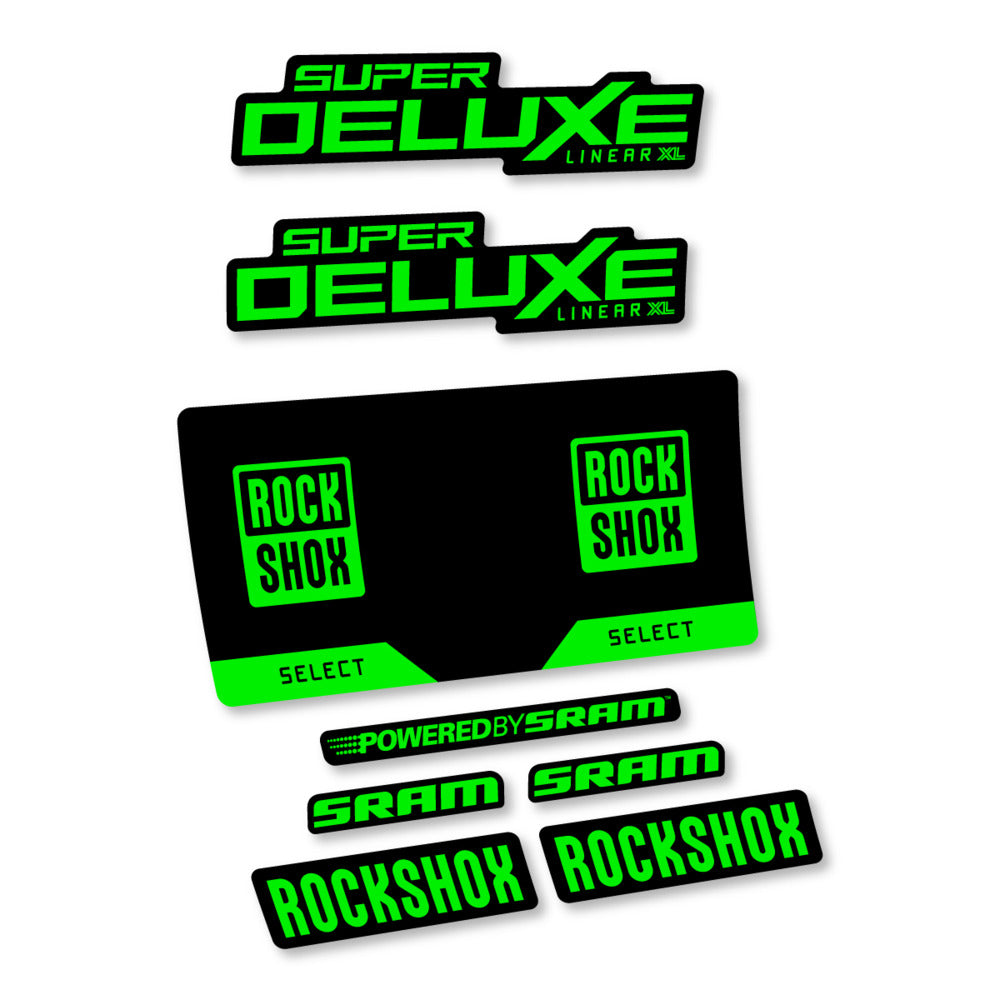 Decal RockShox Super Deluxe Select 2027, Rear Shox, bike sticker vinyl