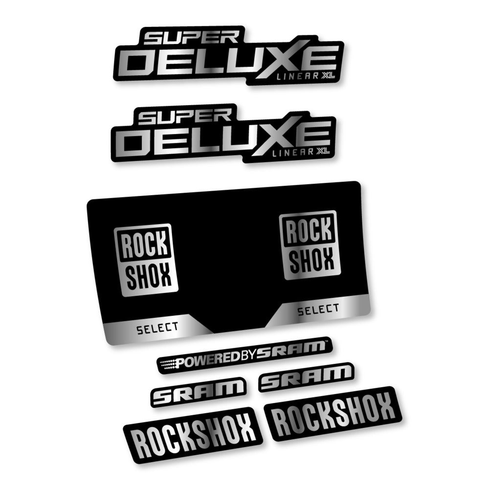 Decal RockShox Super Deluxe Select 2027, Rear Shox, bike sticker vinyl