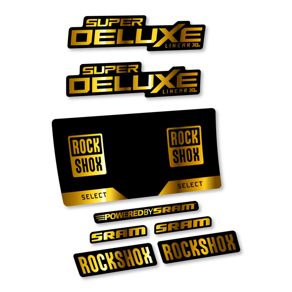 Decal RockShox Super Deluxe Select 2027, Rear Shox, bike sticker vinyl