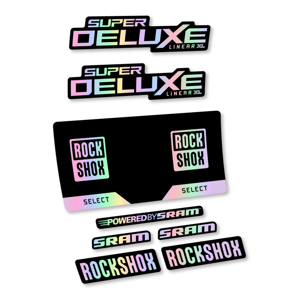 Decal RockShox Super Deluxe Select 2027, Rear Shox, bike sticker vinyl