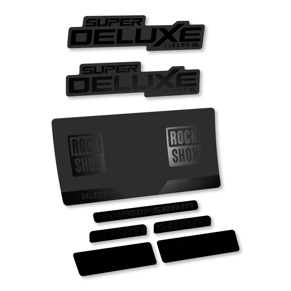 Decal RockShox Super Deluxe Select 2027, Rear Shox, bike sticker vinyl