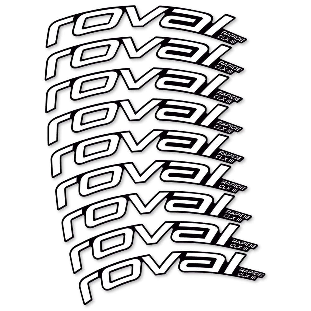 Decal Roval Rapide CLX III 2026, Road Wheel 52mm, bike sticker vinyl
