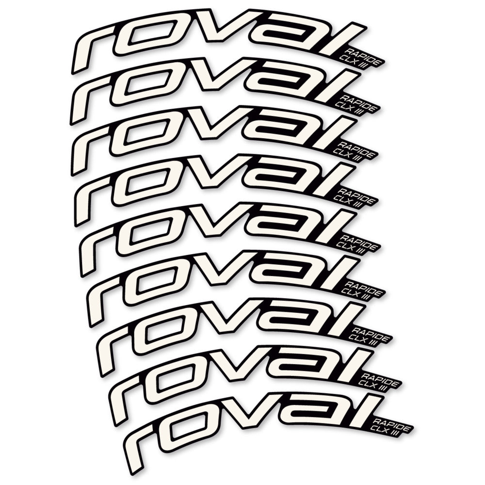 Decal Roval Rapide CLX III 2026, Road Wheel 52mm, bike sticker vinyl