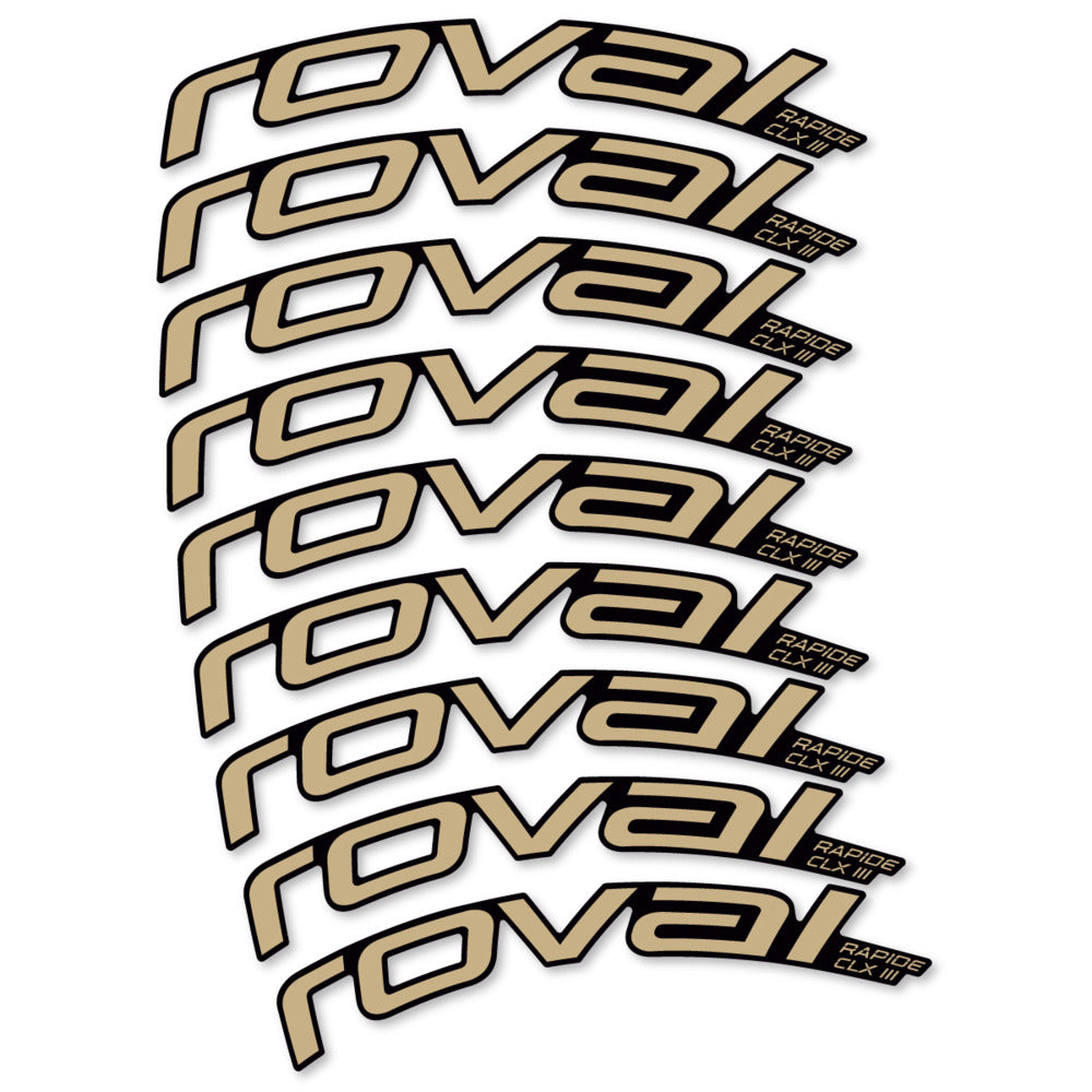 Decal Roval Rapide CLX III 2026, Road Wheel 52mm, bike sticker vinyl