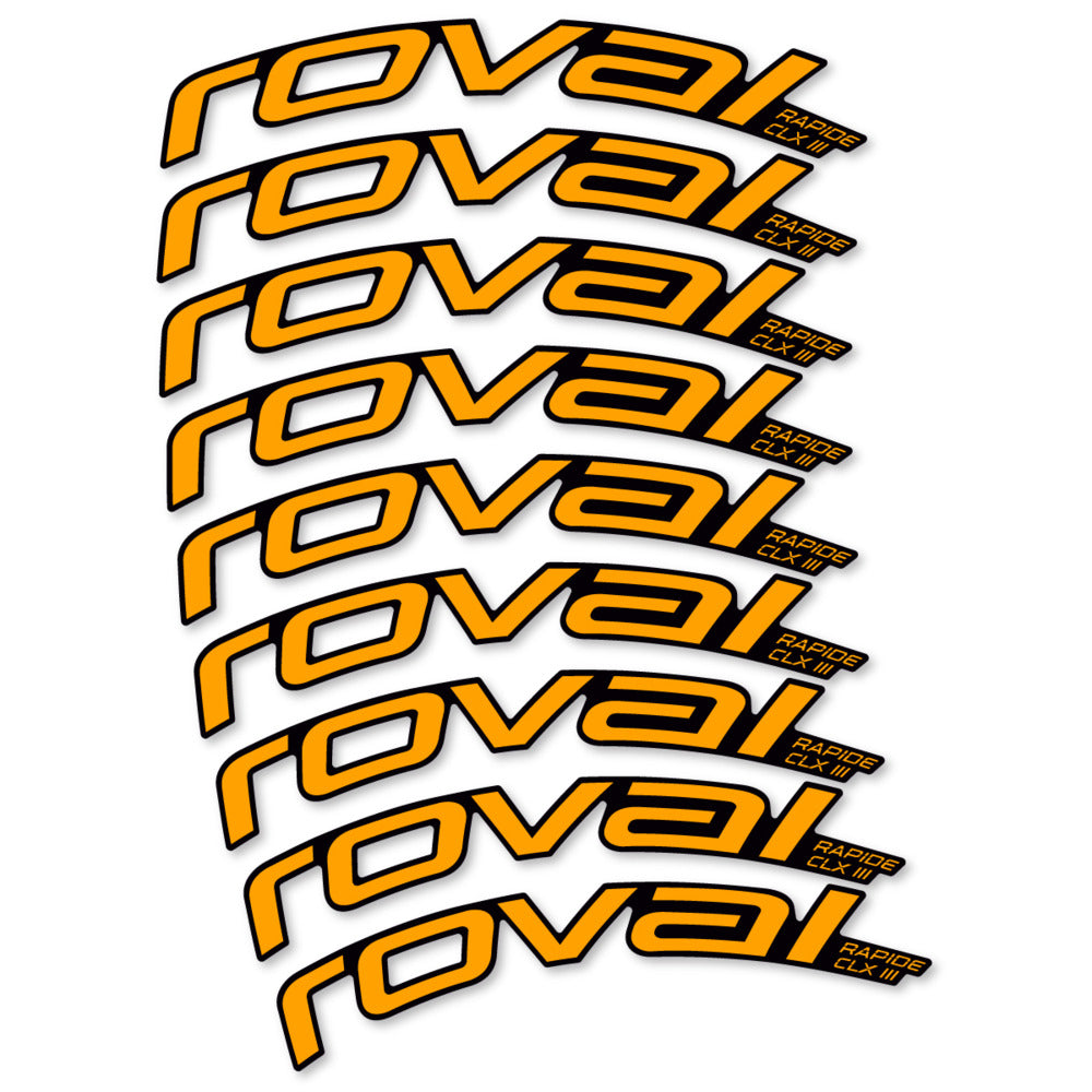 Decal Roval Rapide CLX III 2026, Road Wheel 52mm, bike sticker vinyl