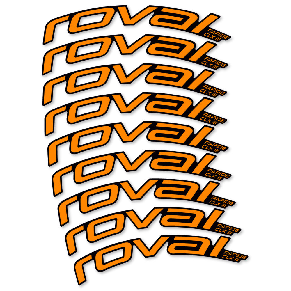 Decal Roval Rapide CLX III 2026, Road Wheel 52mm, bike sticker vinyl