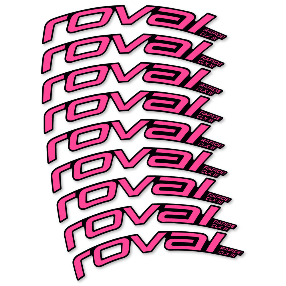 Decal Roval Rapide CLX III 2026, Road Wheel 52mm, bike sticker vinyl