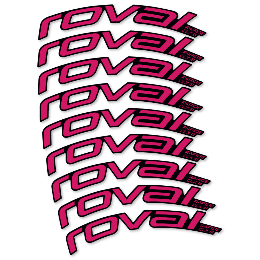 Decal Roval Rapide CLX III 2026, Road Wheel 52mm, bike sticker vinyl