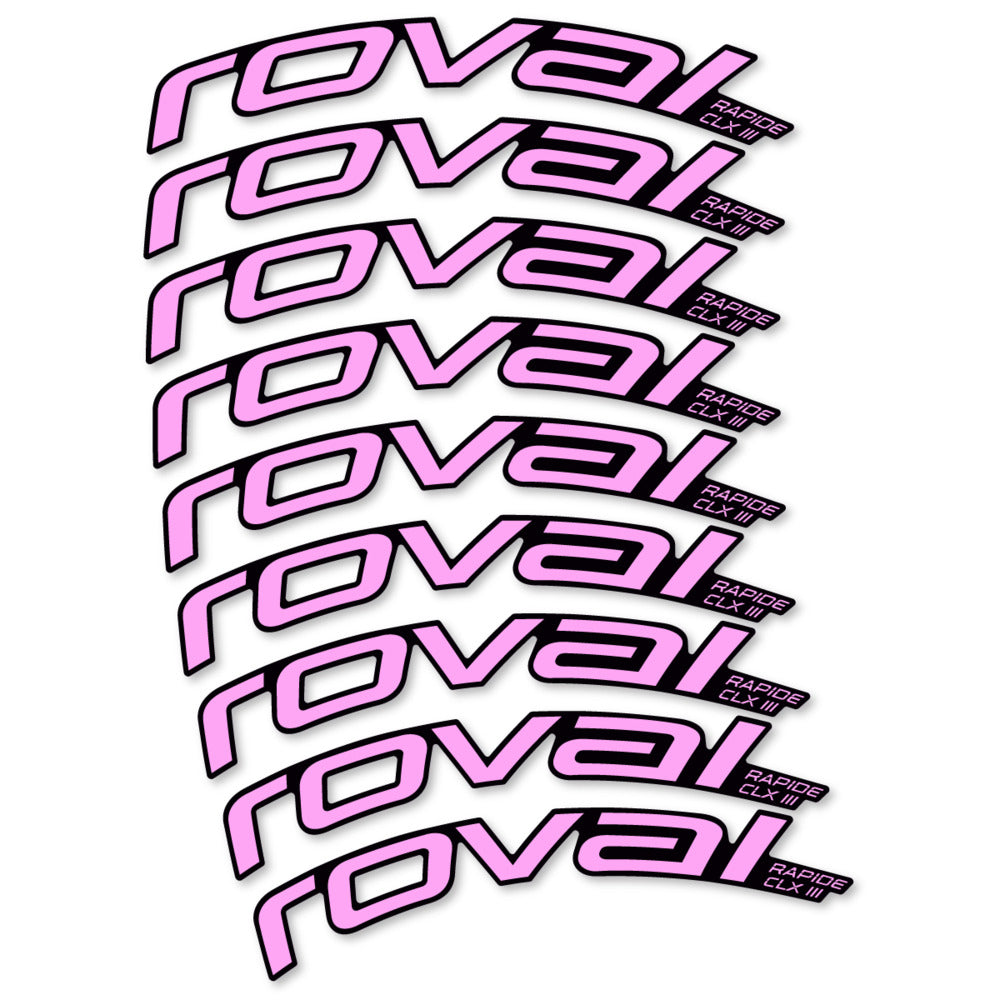 Decal Roval Rapide CLX III 2026, Road Wheel 52mm, bike sticker vinyl