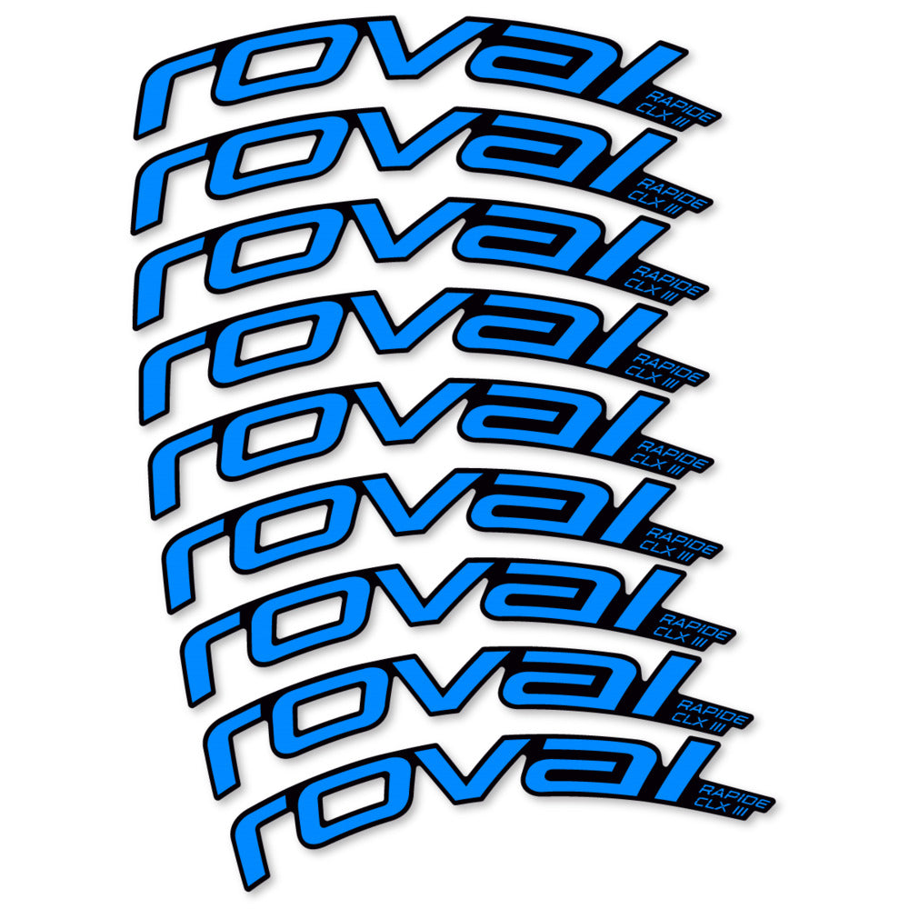 Decal Roval Rapide CLX III 2026, Road Wheel 52mm, bike sticker vinyl
