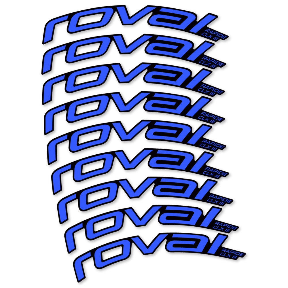 Decal Roval Rapide CLX III 2026, Road Wheel 52mm, bike sticker vinyl