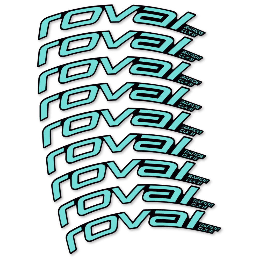 Decal Roval Rapide CLX III 2026, Road Wheel 52mm, bike sticker vinyl