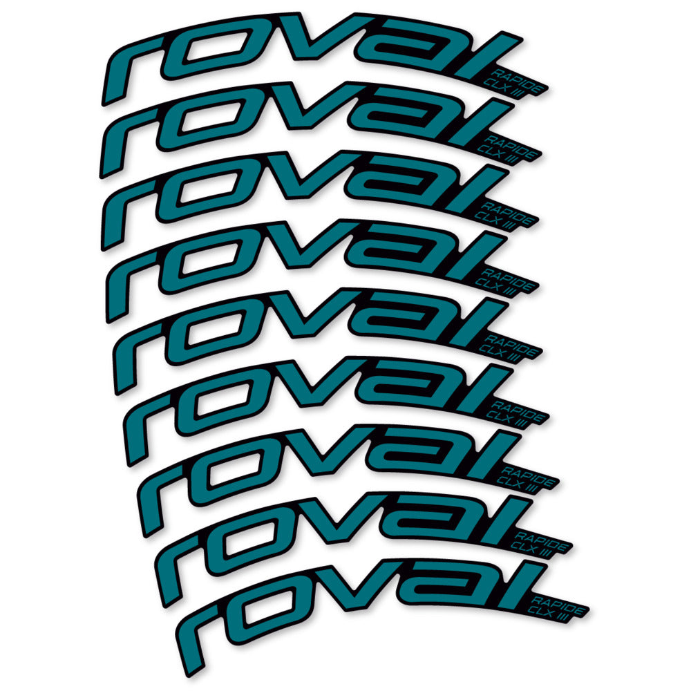 Decal Roval Rapide CLX III 2026, Road Wheel 52mm, bike sticker vinyl