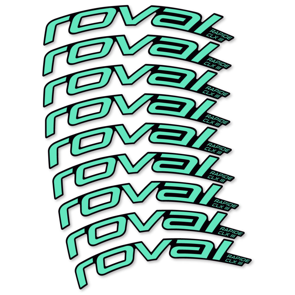 Decal Roval Rapide CLX III 2026, Road Wheel 52mm, bike sticker vinyl