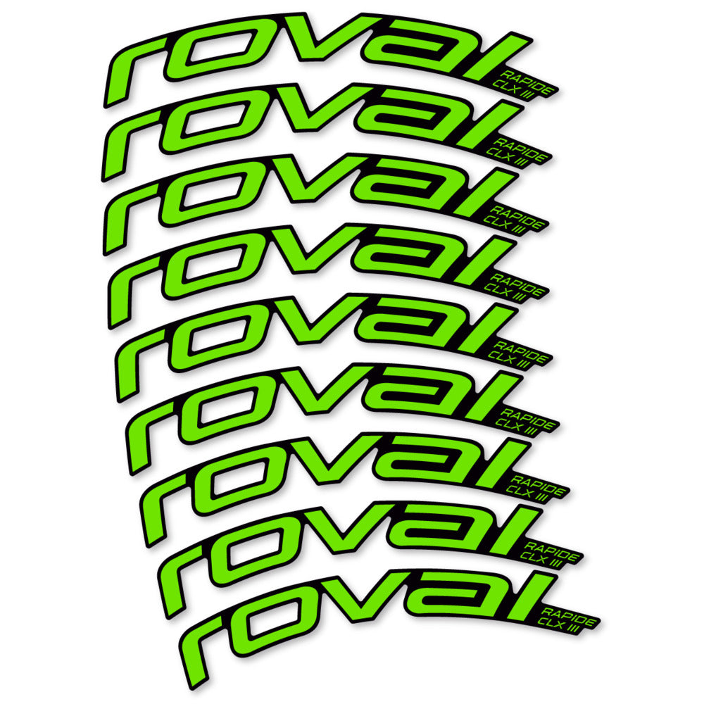 rovalステッカーカーボンホイールおまけとクイックスプロケ付き Roval Road Wheel Decals & Aufkleber | CustomBikeDecal