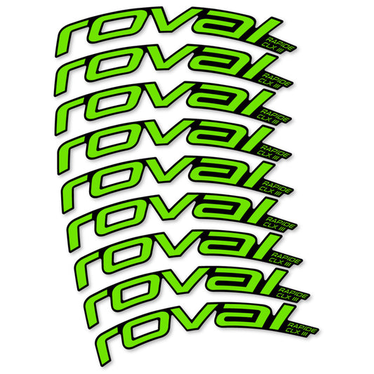 Decal Roval Rapide CLX III 2026, Road Wheel 52mm, bike sticker vinyl