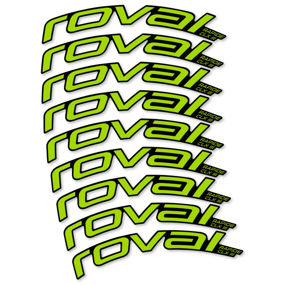 Decal Roval Rapide CLX III 2026, Road Wheel 52mm, bike sticker vinyl