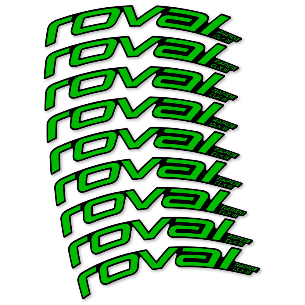 Decal Roval Rapide CLX III 2026, Road Wheel 52mm, bike sticker vinyl