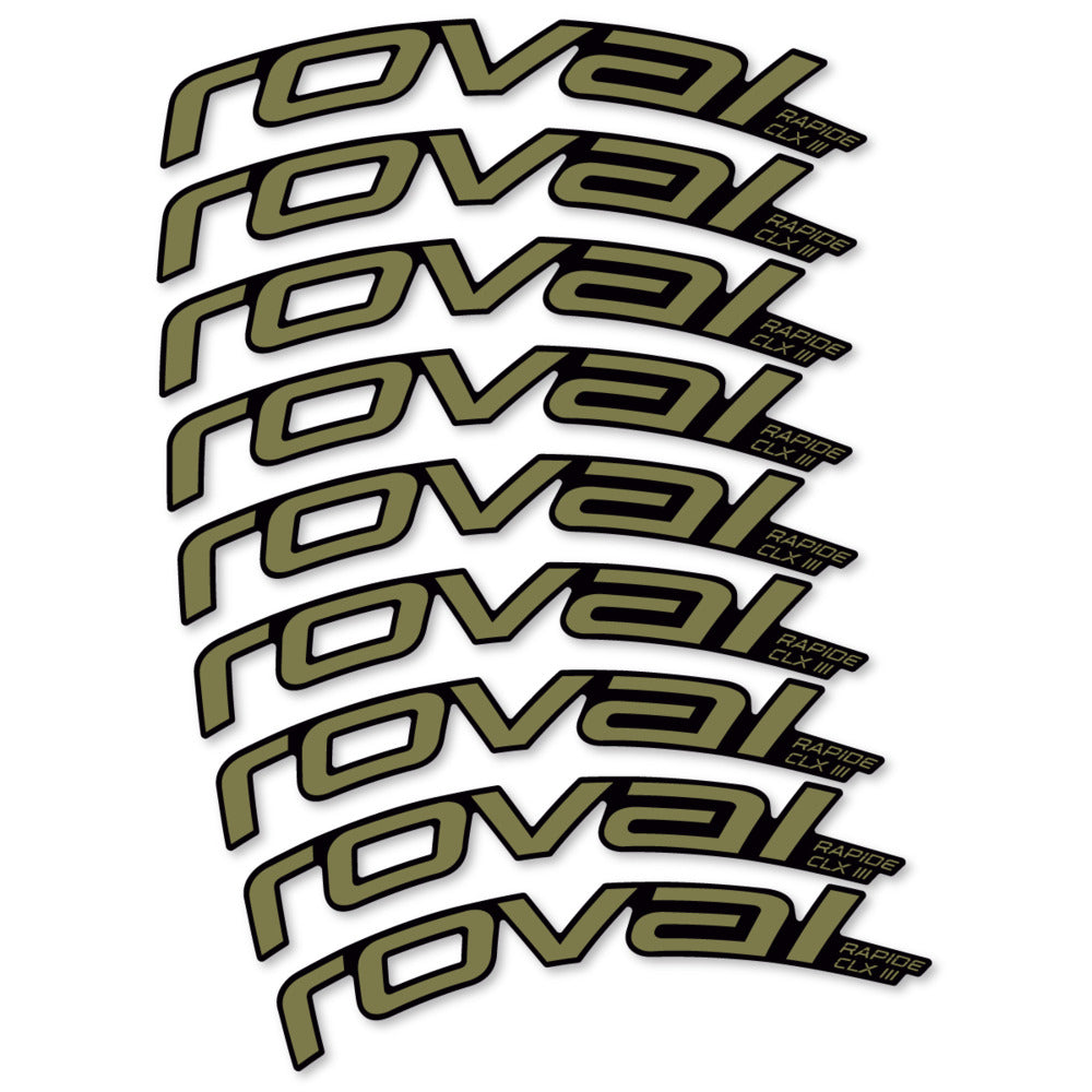 Decal Roval Rapide CLX III 2026, Road Wheel 52mm, bike sticker vinyl