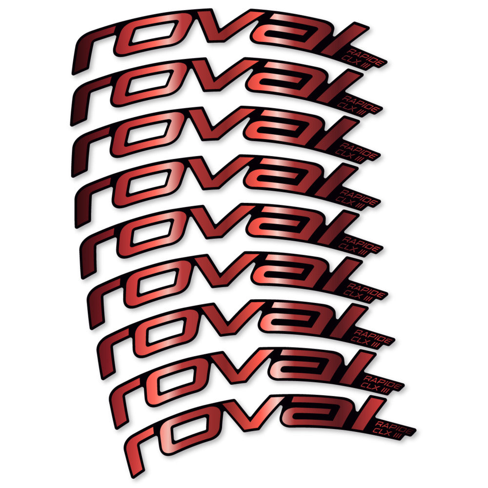 Decal Roval Rapide CLX III 2026, Road Wheel 52mm, bike sticker vinyl