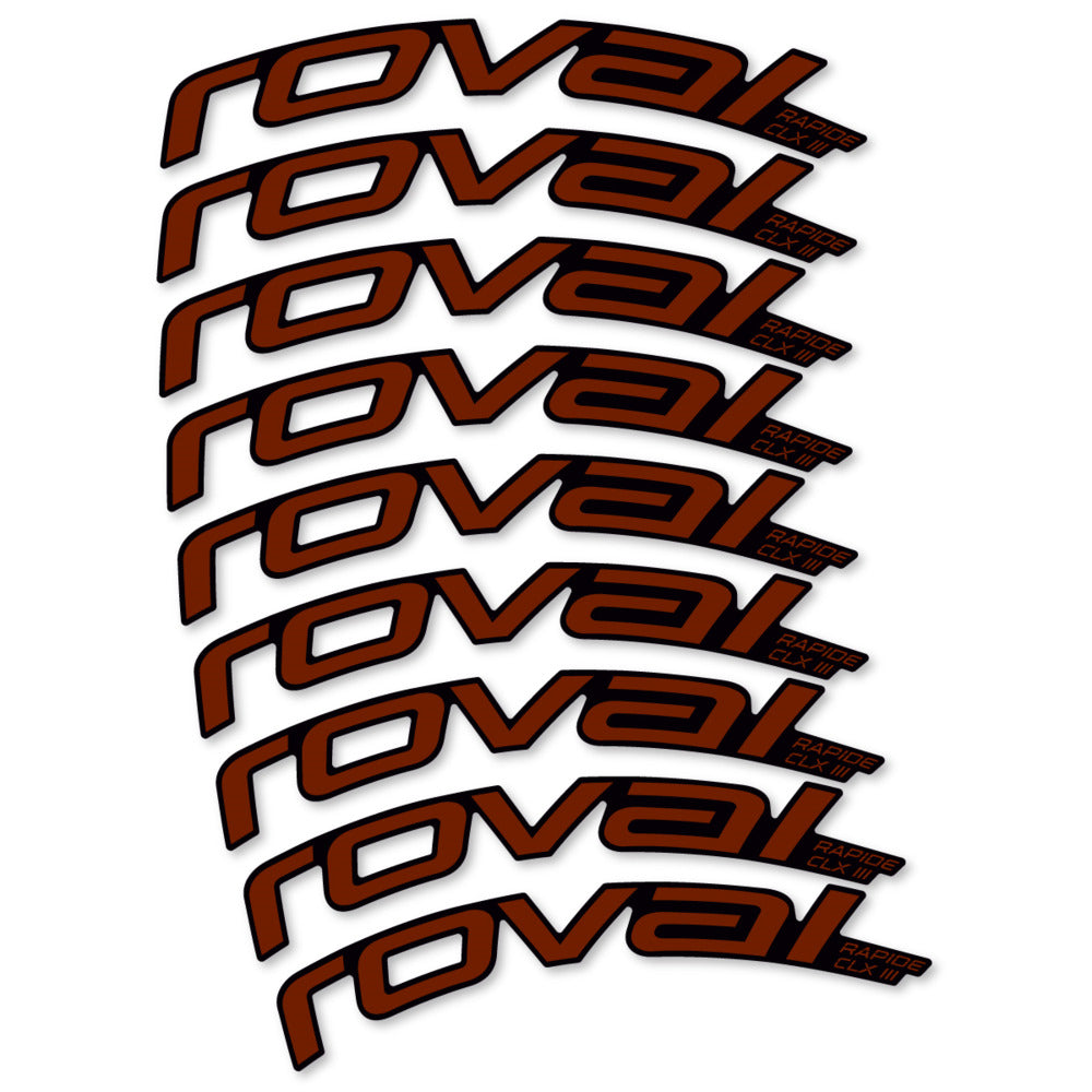 Decal Roval Rapide CLX III 2026, Road Wheel 52mm, bike sticker vinyl