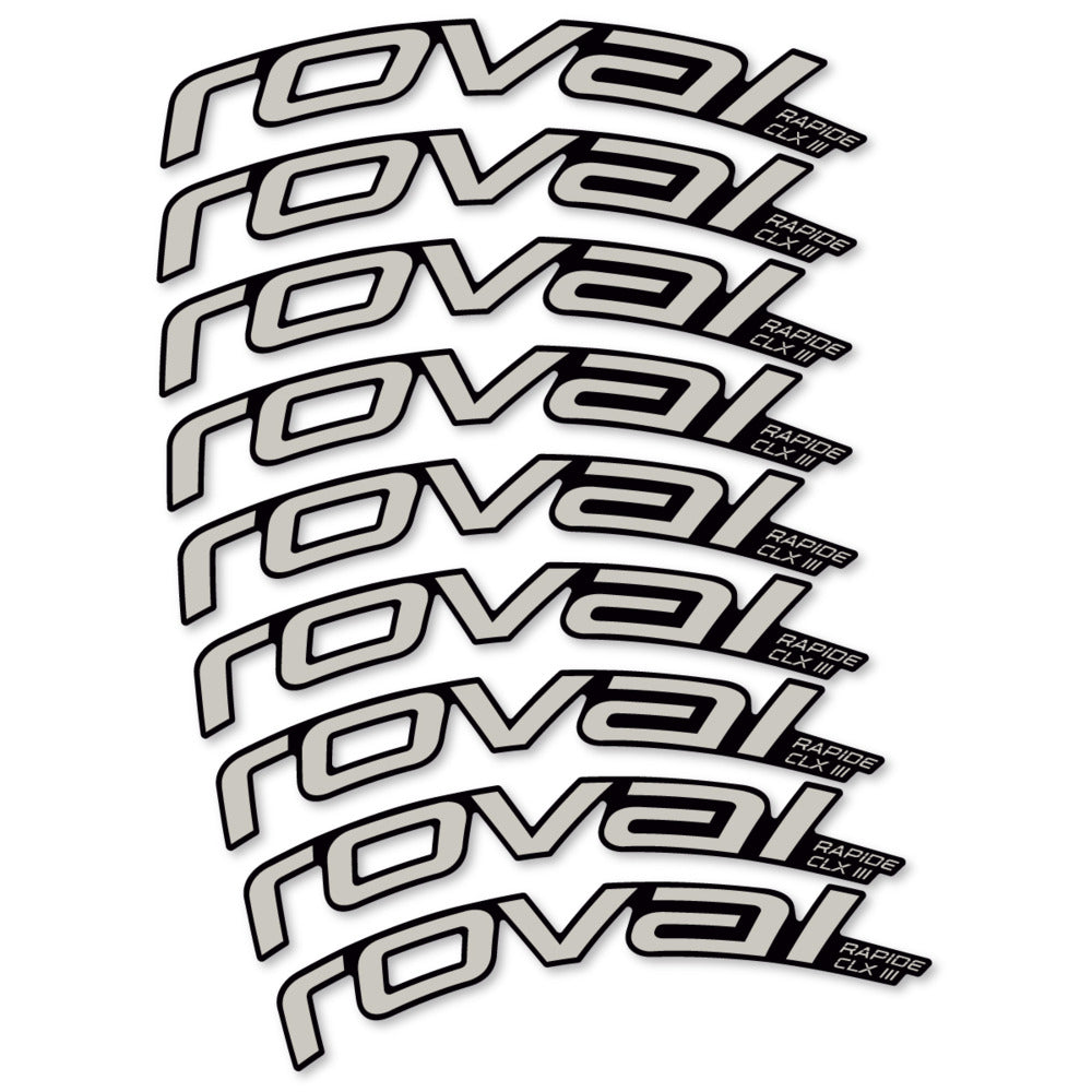 Decal Roval Rapide CLX III 2026, Road Wheel 52mm, bike sticker vinyl