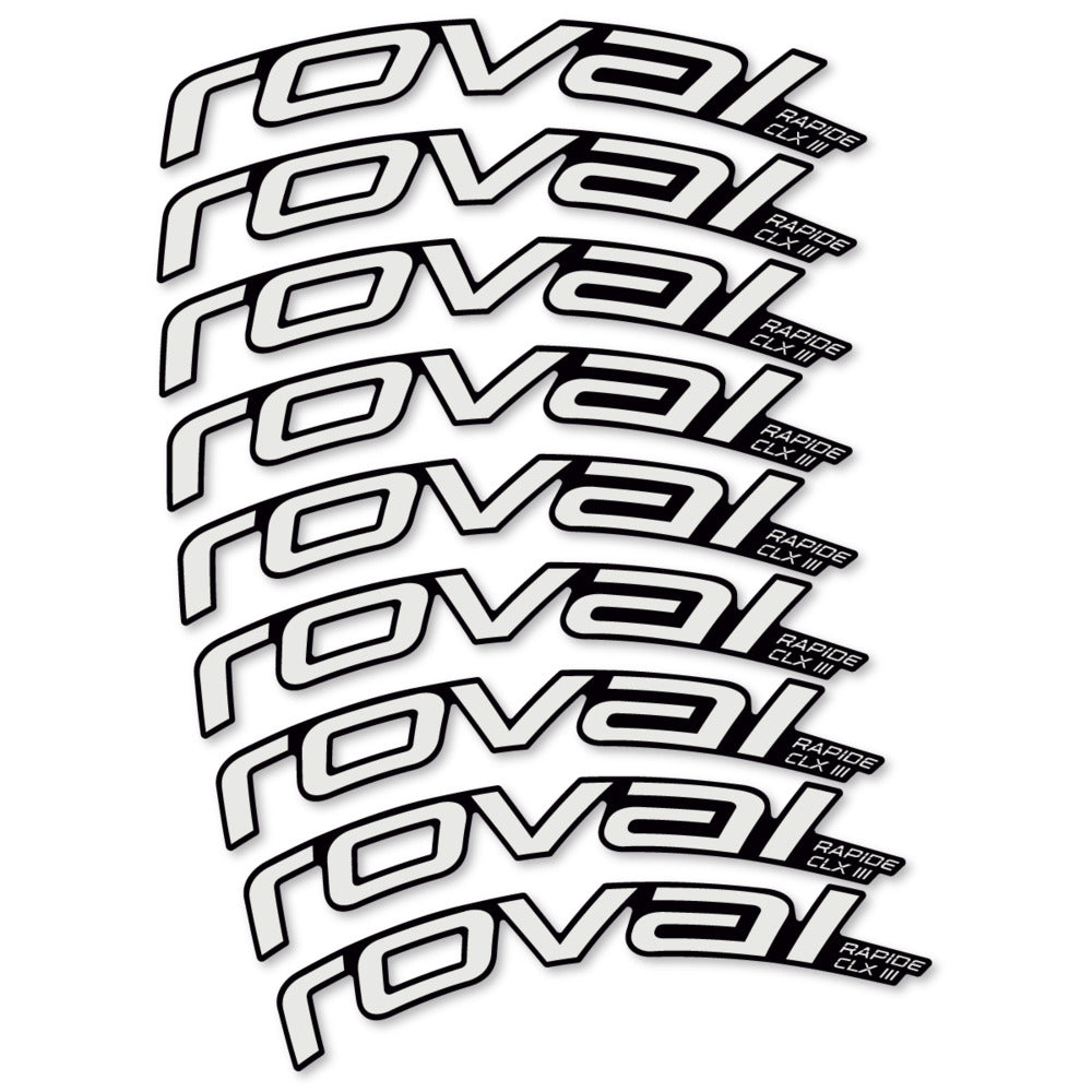 Decal Roval Rapide CLX III 2026, Road Wheel 52mm, bike sticker vinyl