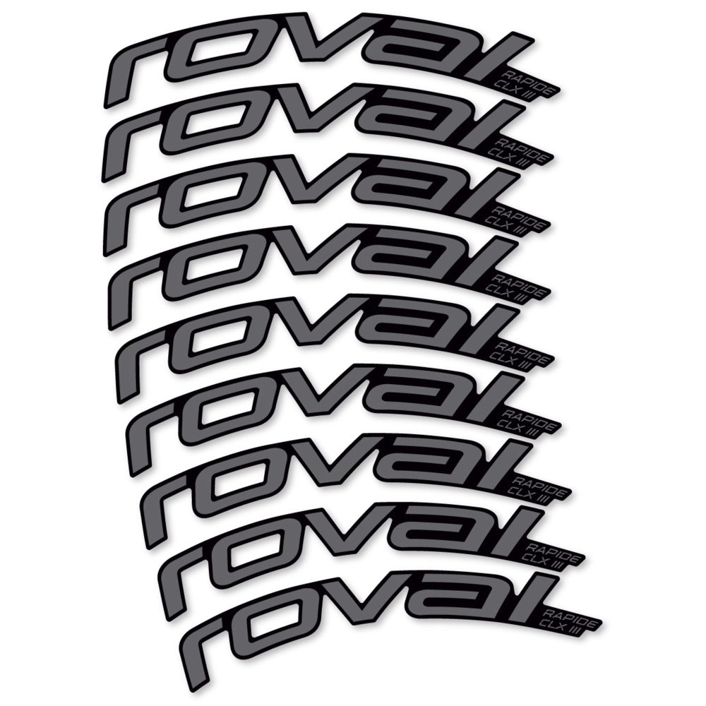 Decal Roval Rapide CLX III 2026, Road Wheel 52mm, bike sticker vinyl