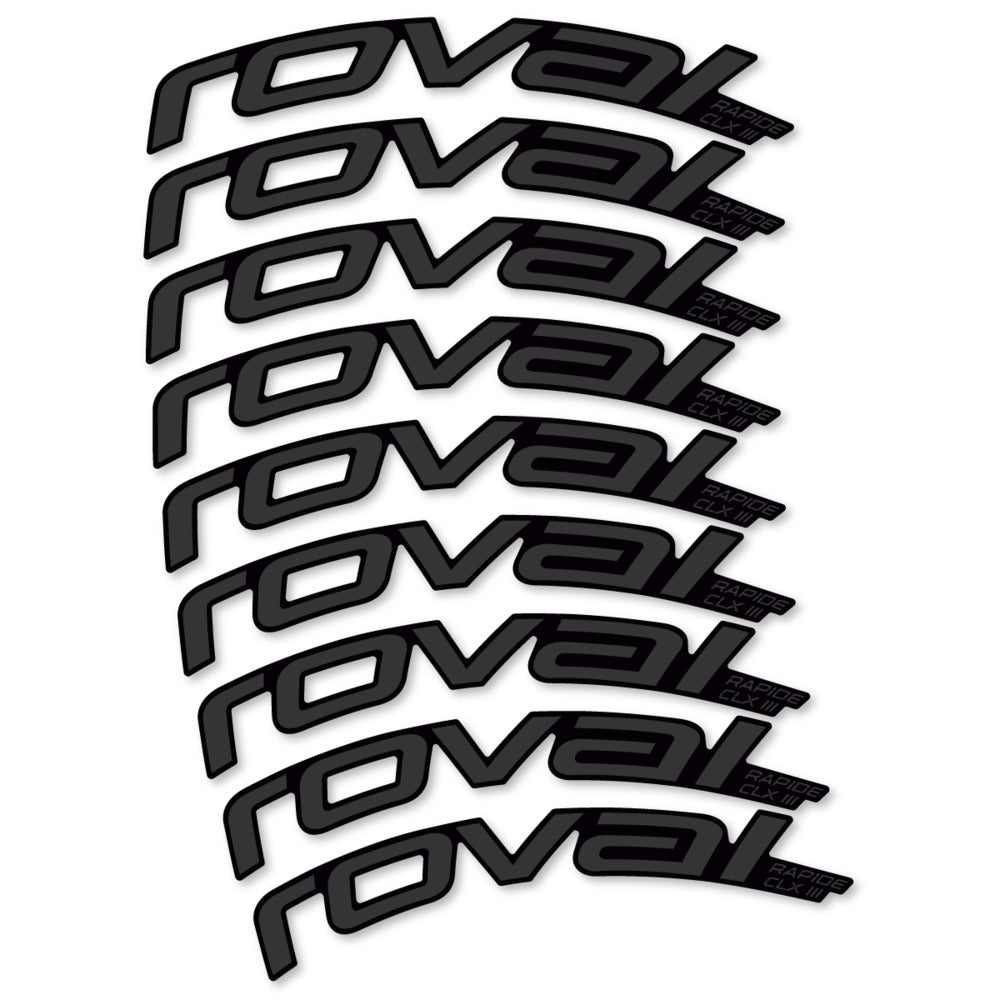 Decal Roval Rapide CLX III 2026, Road Wheel 52mm, bike sticker vinyl
