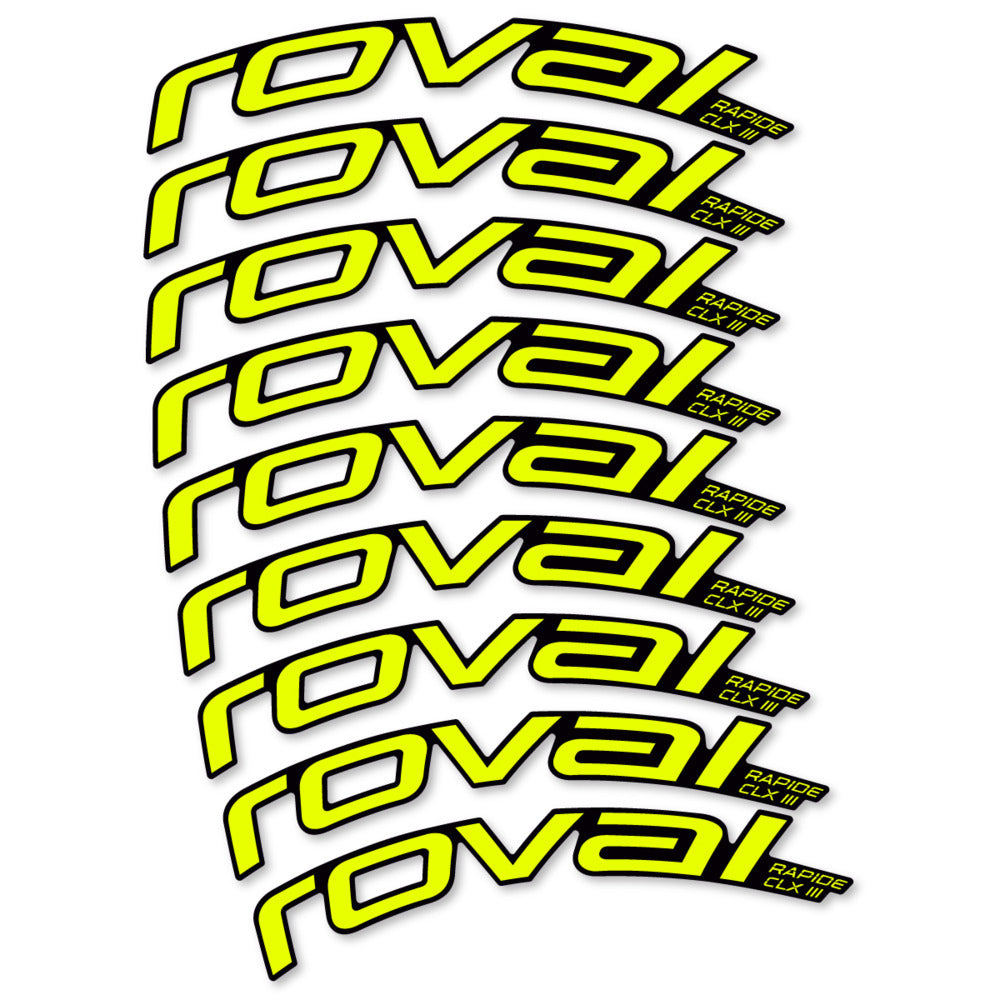 Decal Roval Rapide CLX III 2026, Road Wheel 52mm, bike sticker vinyl