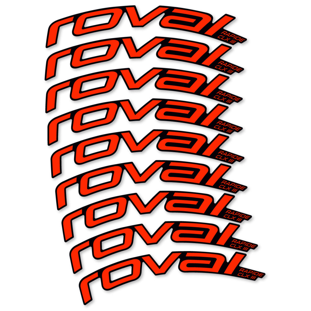 Decal Roval Rapide CLX III 2026, Road Wheel 52mm, bike sticker vinyl