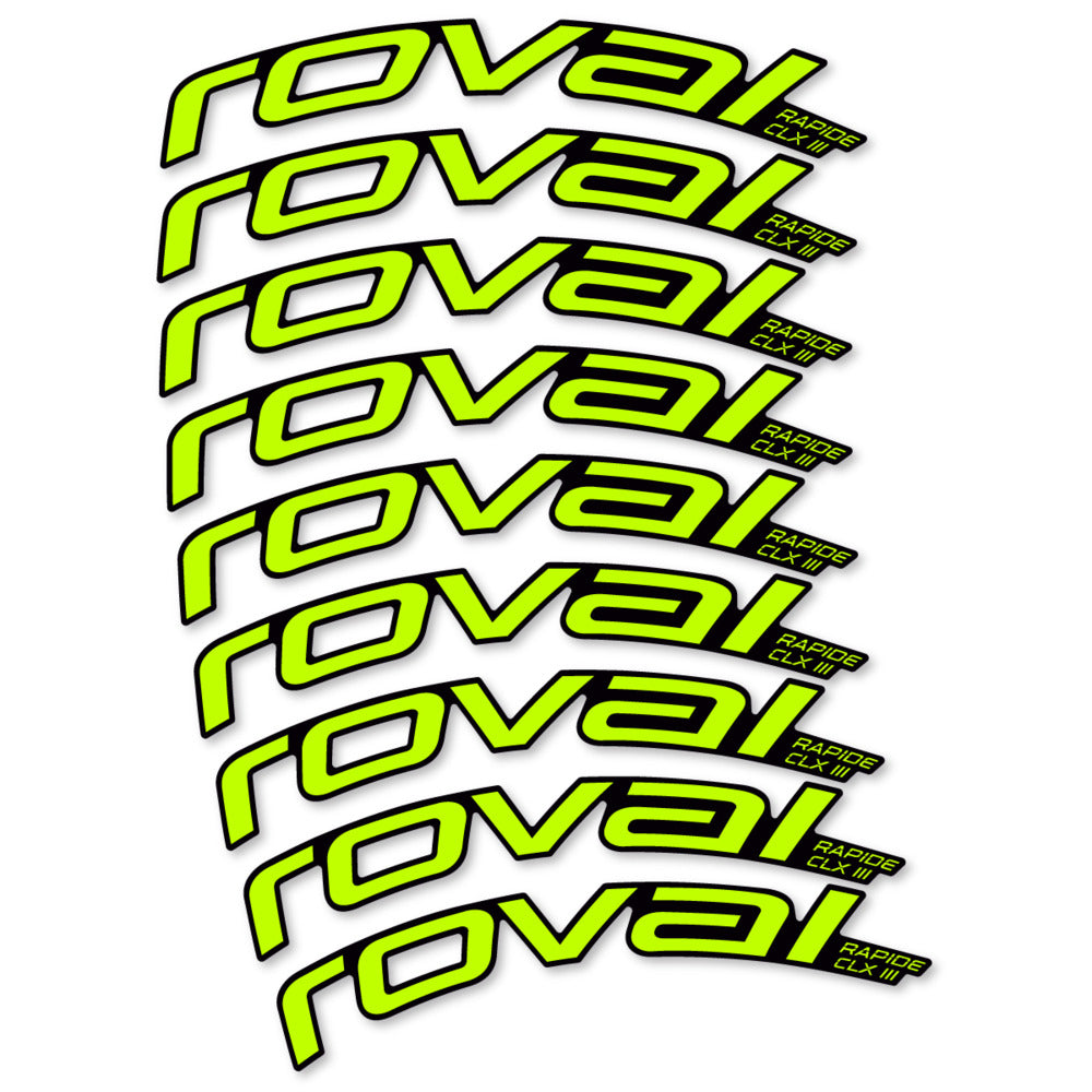 Decal Roval Rapide CLX III 2026, Road Wheel 52mm, bike sticker vinyl